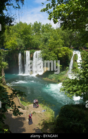 Dueden Cascades près de Antalya, Turkish Riviera, Turquie Banque D'Images