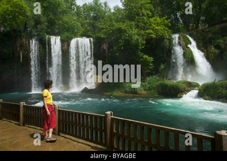 Dueden Cascades près de Antalya, Turkish Riviera, Turquie Banque D'Images