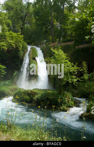 Dueden Cascades près de Antalya, Turkish Riviera, Turquie Banque D'Images