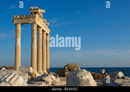 Temple d'Apollon à côté, Riviera turque, la Turquie, l'Asie occidentale Banque D'Images