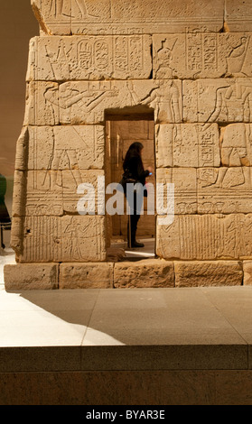 Le Temple de Dendur, période romaine, ca 15 b c , l'Egyptien, Dendur, Nubia, Banque D'Images