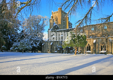 UK Scotland Tayside Blairgowrie Perthshire cathédrale en hiver Banque D'Images