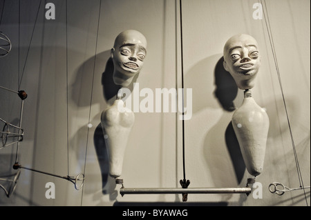 Des poupées ou marionnettes dans le théâtre des marionnettes collection, Stadtmuseum, city museum, Munich, Bavaria, Germany, Europe Banque D'Images