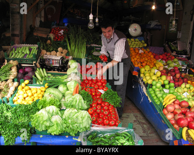 Légumes Shop, princes de l'île de Büyükada, près de Istanbul, Turquie Banque D'Images