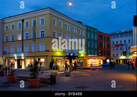 Place Ludwigsplatz, Rosenheim, Bavière, Allemagne, Europe Banque D'Images