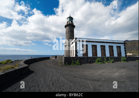 Phare, Point de Fuencaliente, La Palma, Canary Islands, Spain Banque D'Images