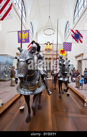Armes et armures au Metropolitan Museum of Art Banque D'Images