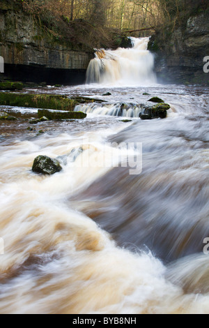 Cascade de West Burton Burton West Yorkshire Angleterre Banque D'Images