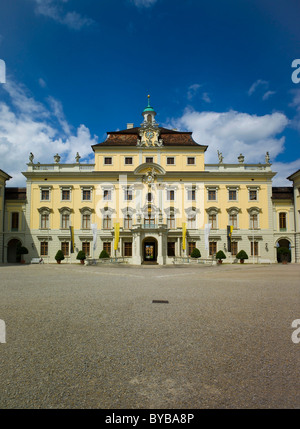 Château de Ludwigsbourg, Ehrenhof cour intérieure, ancien corps de logis, Baden-Wurttemberg, Germany, Europe Banque D'Images