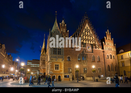 Mairie, Wroclaw, la Basse Silésie, Pologne, Europe Banque D'Images