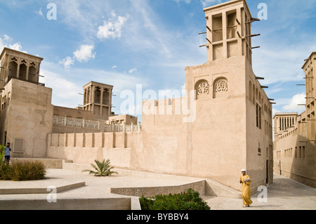 Quartier historique de Dubaï, Émirats arabes unis, au Moyen-Orient, en Asie du Sud-Ouest Banque D'Images