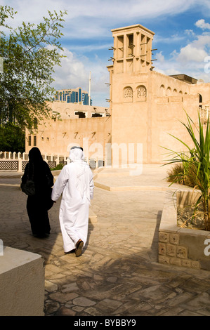 Quartier historique de Dubaï, Émirats arabes unis, au Moyen-Orient, en Asie du Sud-Ouest Banque D'Images