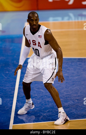 Kobe Bryant (US) USA-Chine men's basketball action aux Jeux Olympiques d'été 2008, Pékin, Chine Banque D'Images