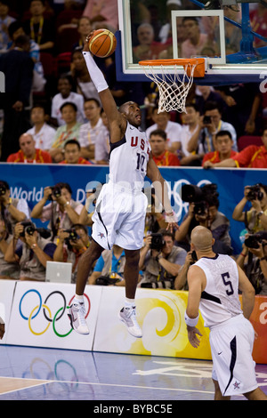 Kobe Bryant (US) USA-Chine men's basketball action aux Jeux Olympiques d'été 2008, Pékin, Chine Banque D'Images