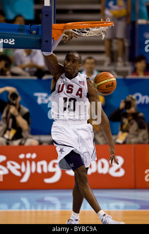 Kobe Bryant (US) USA-Chine men's basketball action aux Jeux Olympiques d'été 2008, Pékin, Chine Banque D'Images