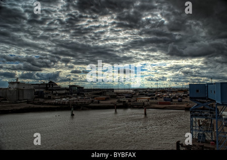 King George Dock, Hull Banque D'Images