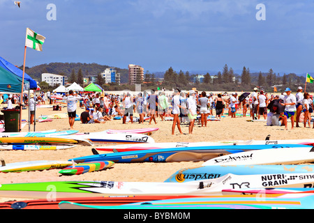 Carnaval de surf sur la plage en Australie Banque D'Images