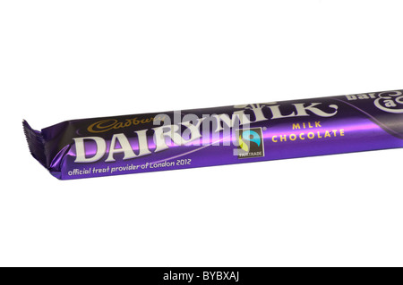 Bar de Cadbury Dairy Milk Chocolate dans un wrapper Banque D'Images