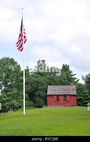L'École de Nathan Hale dans East Haddam est une école à classe unique, construit en 1750 - New York, USA Banque D'Images