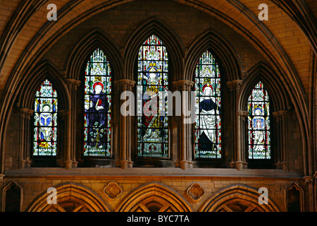 La Cathédrale St Patrick Dublin Irlande du vitrail Banque D'Images