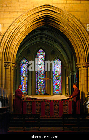 La Cathédrale Saint Patrick autel Dublin Ireland Banque D'Images