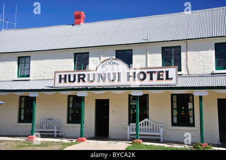 Hôtel Karaka Hurunui historique, Road, Canterbury, North Hurunui, région de Canterbury, île du Sud, Nouvelle-Zélande Banque D'Images