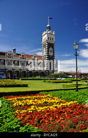 La gare de Dunedin Anzac Square Gardens, Dunedin, Otago, île du Sud, Nouvelle-Zélande Banque D'Images