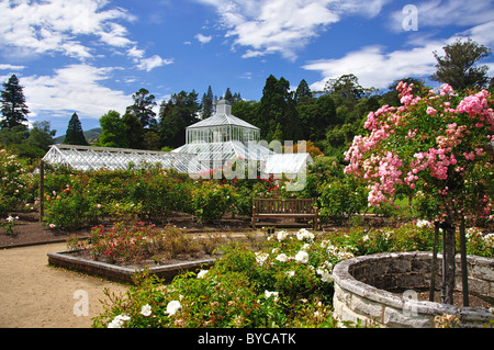 Serre Jardin d'hiver de roseraies, jardins botaniques de Dunedin, Dunedin, Otago, île du Sud, Nouvelle-Zélande Banque D'Images