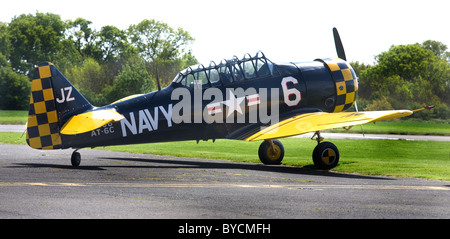 US Navy Bomber Harvard Banque D'Images