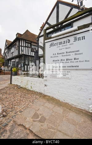 Le Mermaid Inn Mermaid Street East Sussex England Banque D'Images