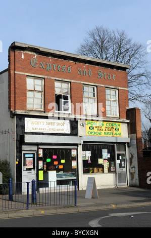 Dans la Bilston West Midlands England Uk ex-Express et Star les bureaux des journaux Banque D'Images
