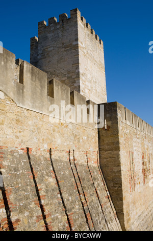 Saint George's Castle aka Castelo de São Jorge, Alfama, Lisbonne, Portugal Banque D'Images