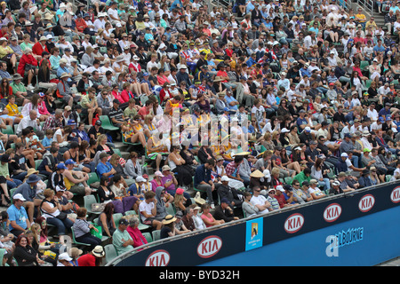 Foule au Tennis Open d'Australie 2011 Banque D'Images