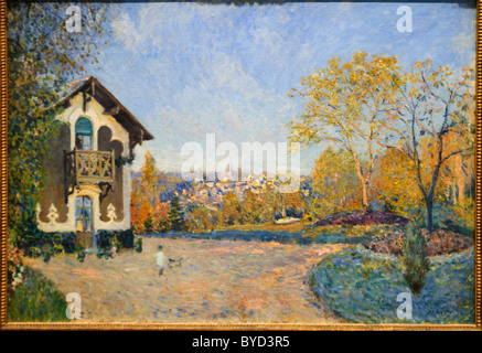 Vue de Marly-le-Roi de Coeur-Volant, 1876, par Alfred Sisley Banque D'Images