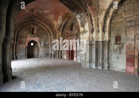 Isa Khan tombe, partie de Tombe de Humayun complexe, lieu de sépulture de Muhammad Nasiruddin Humayun, deuxième souverain de l'Empire moghol de Banque D'Images