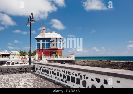 Maison Bleue en Arrieta, Lanzarote, Canary Islands, Spain, Europe Banque D'Images