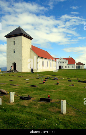 Bâtiment Bessastadir, la résidence officielle du président de l'Islande, Islande, Europe Banque D'Images