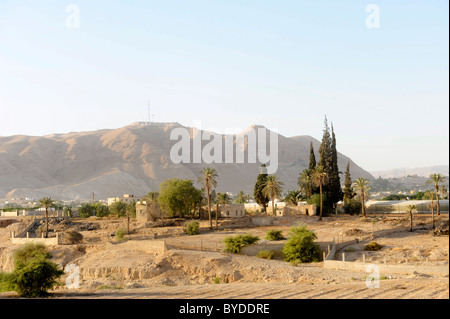 Maisons à la périphérie de Jéricho, en Cisjordanie, Israël, Moyen-Orient, Asie du Sud-Ouest Banque D'Images