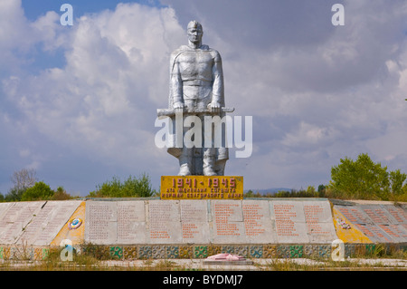 World War 2 memorial site, Torugart, du Kirghizistan, de l'Asie centrale Banque D'Images