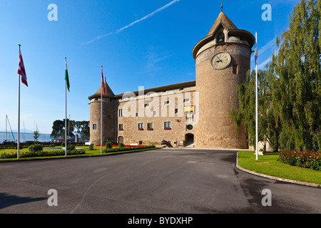 Le Château de Morges, Morges, canton de Vaud, Suisse, Europe Banque D'Images