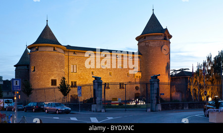 Le Château de Morges, canton de Vaud, le lac de Genève, Suisse, Europe Banque D'Images