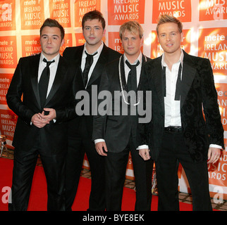 2007 Westlife Irlande Meteor Music Awards Dublin, Irlande- 01.02.07 Banque D'Images