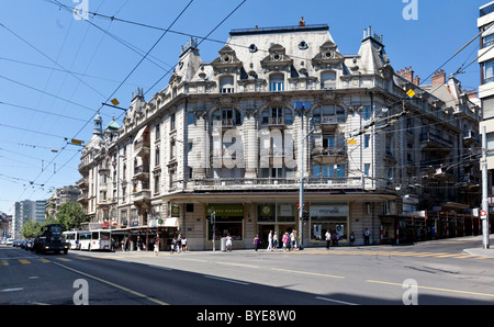 Lausanne, canton de Vaud, le lac de Genève, Suisse, Europe Banque D'Images