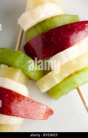 Brochettes de fruits Banque D'Images