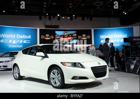 Honda CR-Z hybride au 2011 North American Auto Show de Detroit Banque D'Images