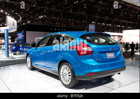 2012 Ford Focus à l'édition 2011 du North American International Auto Show de Detroit Banque D'Images