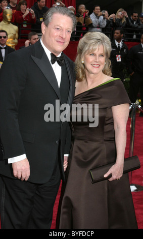 Al Gore et Tipper Gore La 79e assemblée annuelle de l'Academy Awards (Oscars) - Arrivées Kodak Theatre de Hollywood, Californie - 25.02.07 Banque D'Images