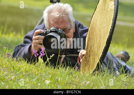 Photo photographe d'une orchidée Banque D'Images