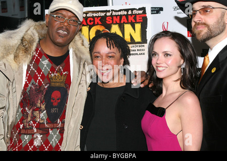 Samuel L. Jackson, S. Epatha Merkerson, Christina Ricci et Craig Brewer New York Premiere de 'Black Snake Moan' tenue à Chelsea Banque D'Images