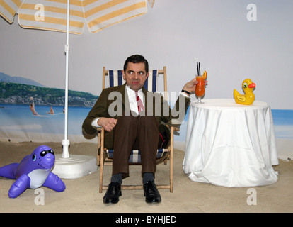 Rowan Atkinson alias Mr Bean à un photocall pour son film 'Mr. Ferien macht Bean' ('Mr Bean's Holiday") à l'hôtel Adlon Banque D'Images